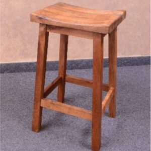 Mesquite Curved Barstool