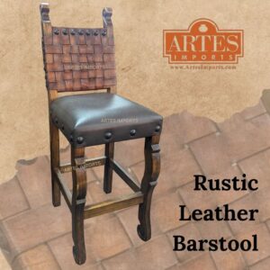 rustic barstool leather barstool rustic leather barstool mexican style barstool