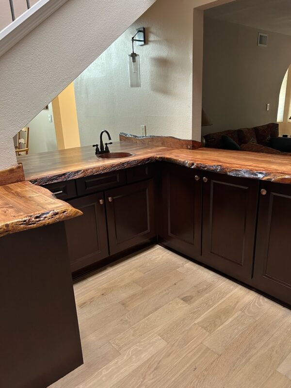 rustic kitchen mesquite countertop