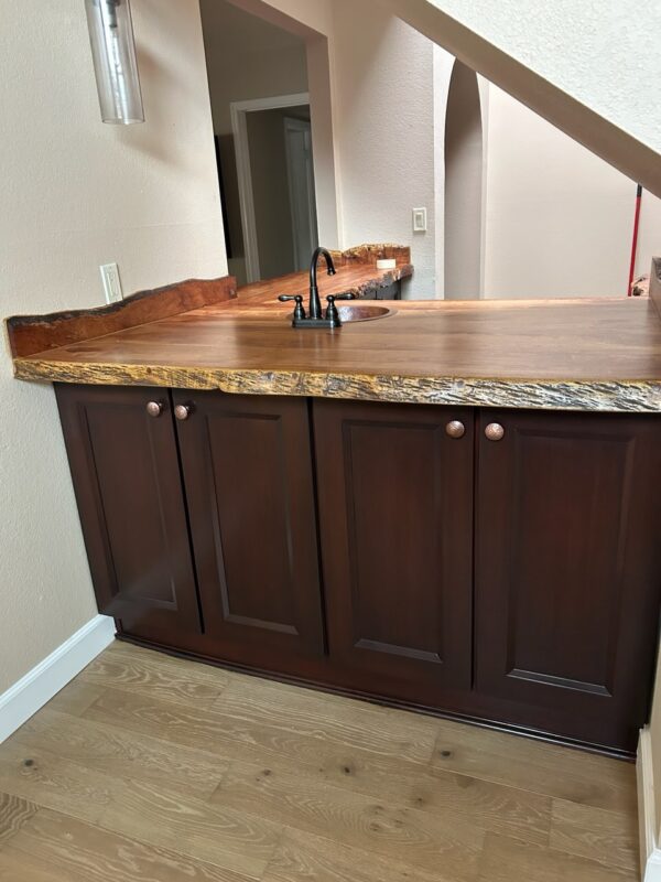 rustic kitchen mesquite countertop