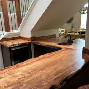 rustic kitchen mesquite countertop